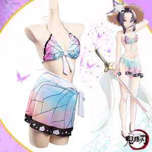 Cosplay Demon Slayer Robe de Plage Kochou Shinobu