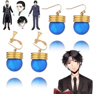 Cosplay Hunter X Hunter Boucles d&rsquo;Oreilles Kuroro Lucifer
