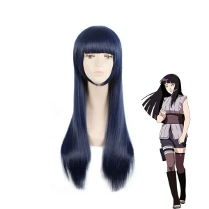 Perruque Hinata Hyuga Bleue Clan Hyuga