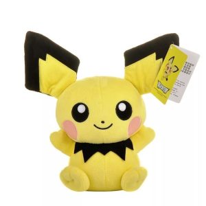 Peluche Pokemon Pichu jaune moelleux