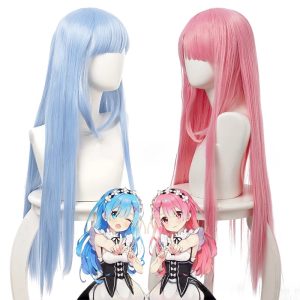 Perruque Rem et Ram Cosplay Re:ZERO