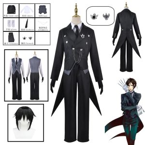 Cosplay Sebastian Michaelis Costume Black Butler