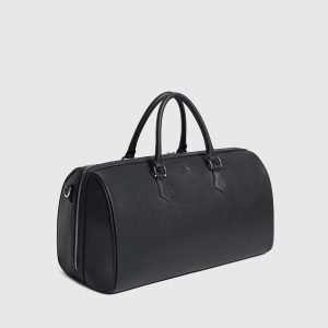 AC001 - Leather Travel Bag - Black