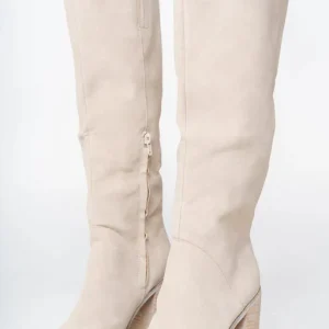 Elisabetta - Bottes Hautes Beiges pour Femmes