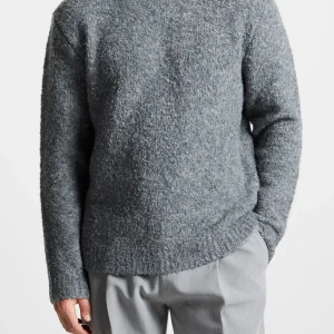 Boucle Knit Jumper - Grey