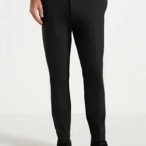 Aiden - Slim Fit Stretch Trousers - Black