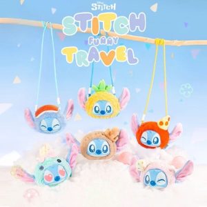Stitch Funny Travel – Sac Bandoulière Peluche Blind Box | Mini Sacs Surprise