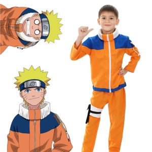 Ensemble de cosplay Naruto Uzumaki Enfance