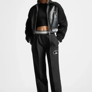 Elasticated Signature Pleated Trousers - Black