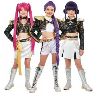 Costume Complet Enfant – KPop Demon Hunters – Tenue Scintillante Cosplay