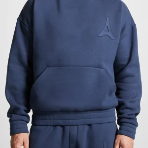 Victor - Eiffel Embossed Hoodie - Airforce Blue