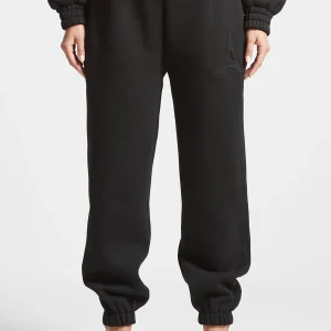 Vera - Eiffel Embossed Joggers - Black