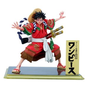 Figurine Manga One Piece Luffy Kabuki Samurai