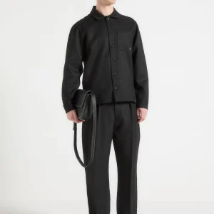 Valentin - Tailored Overshirt - Black