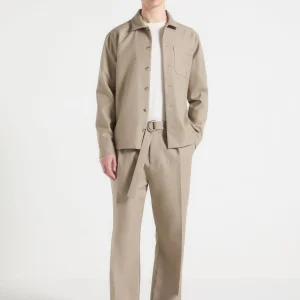 Valentin - Tailored Overshirt - Beige
