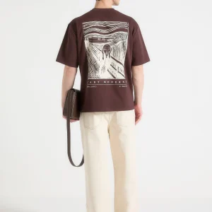 The Scream - Cotton T-Shirt - Brown