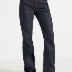 Abbie - Stacked Fit And Flare Jeans - Indigo