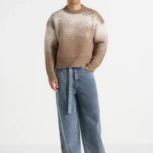 Yani - Ombre Wool Crewneck Sweater - Beige