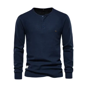 Chemise Homme à manches longues et col rond