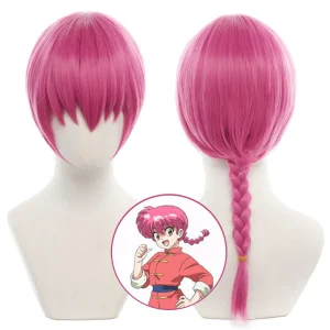 Perruque Ranma Saotome Rose Éclatant – Ranma 1/2