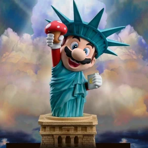 Figurine Mario Statue de la Liberté
