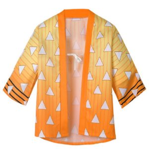 Japanese Streetwear Kimono Zenitsu Agatsuma Haori