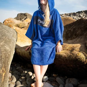 REWORK - Royal Blue Navy Organic Towel Changing Robe