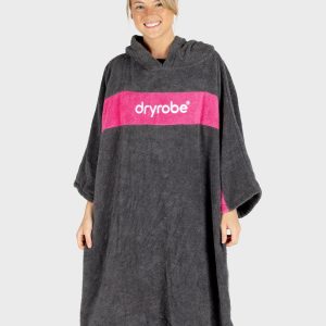 REWORK - Slate Grey Pink Organic Towel Changing Robe