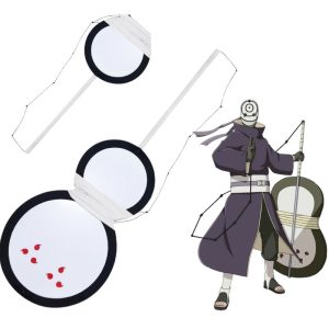 Gunbai de Obito Blanc Cosplay Anime Naruto