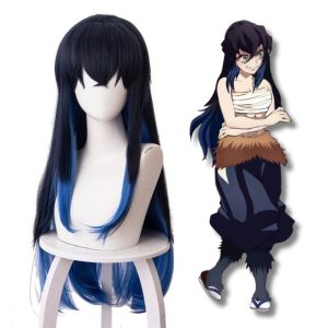Cosplay ‎Demon Slayer Perruque Inosuke Hashibira Femme