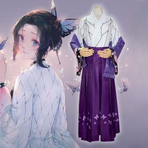 Kimono Shinobu Kocho Cosplay Demon Slayer