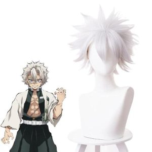 Cosplay Demon Slayer Perruque Sanemi Shinazugawa