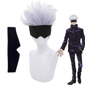 Perruque de Gojo Satoru Perruque Jujutsu Kaisen