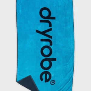 Blue Charcoal Grey Beach Towel