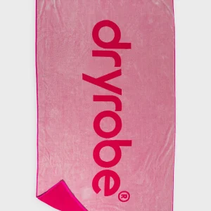 Pink Light Grey Beach Towel