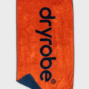 Orange Deep Sea Blue Beach Towel