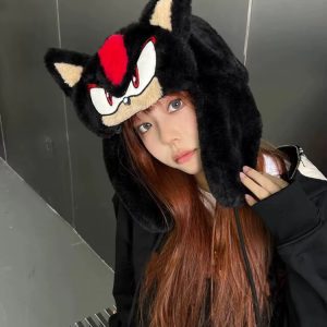 Chapeau à oreillettes de Shadow the Hedgehog