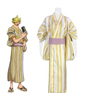 Cosplay Vinsmoke Sanji Kimono Wano