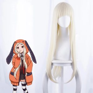 Perruque Runa Yomozuki Cosplay Gambling School