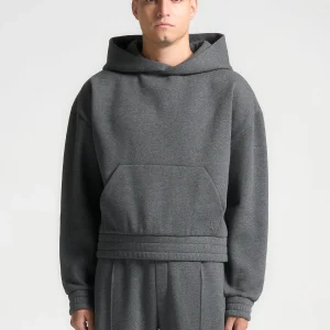 Gerard - Cropped Hoodie - Dark Grey