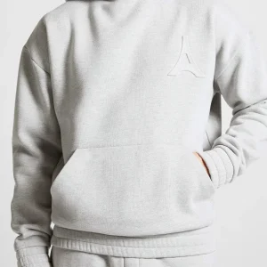 Victor - Eiffel Embossed Hoodie - Grey