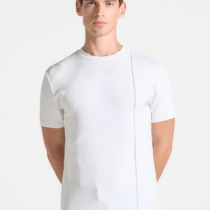 TS002 - Regular Fit Cotton T-Shirt with Pintuck - White
