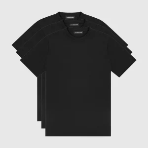 TS004 - Slim Fit Luxe T-Shirt 3 Pack - Black