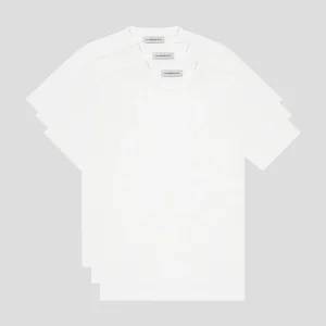 TS004 - Slim Fit Luxe T-Shirt 3 Pack - White