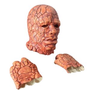 Masque + Gants Cosplay The Thing – Effet Roche Ultra-Réaliste
