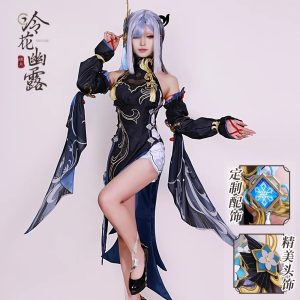 Cosplay Shenhe Genshin Impact Femme – Costume Édition Premium