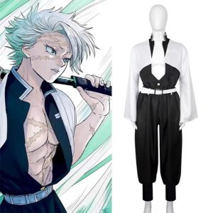 Cosplay Shinazugawa Sanemi Demon Slayer – Costume Premium fidèle au Pilier du Vent