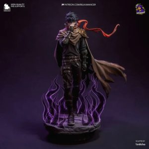 Figurine Sung Jinwoo 15 cm – Solo Leveling | Version Non Peinte en Résine avec Manteau et Ombres