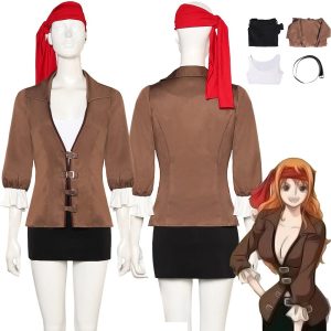 One Piece Nami Tenue Médiévale Cosplay Costume