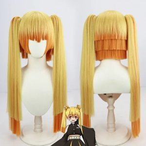 Perruque Zenitsu Agatsuma Cosplay Demon Slayer Femme